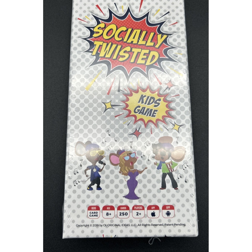 SOCIALLY TWISTED Kids Edu-Tainment Party  Game Fun Card Game For Kids NEW/SEALED